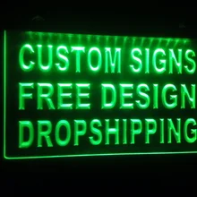 Design ihre eigenen ADV LED Neon Licht Zeichen Bar open Dropshipping decor shop handwerk led