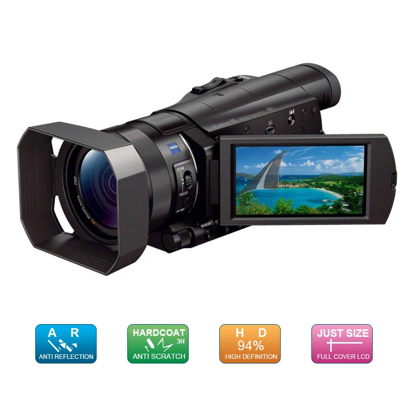 (6 шт. 3 упаковки) Защитная пленка для ЖК экрана защитная Sony AX1 PXWX70 TD30 PCK LS35W CX900