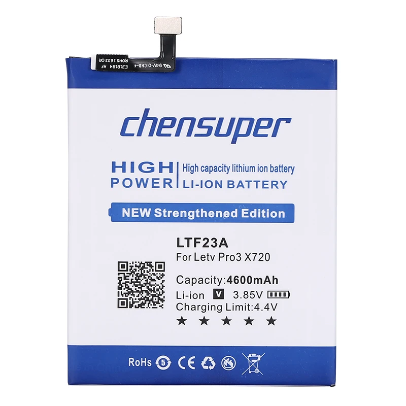 Chensuper 4600 мАч LTF23A Высококачественный аккумулятор для смартфона Letv Pro3 X728 X722 X720 +