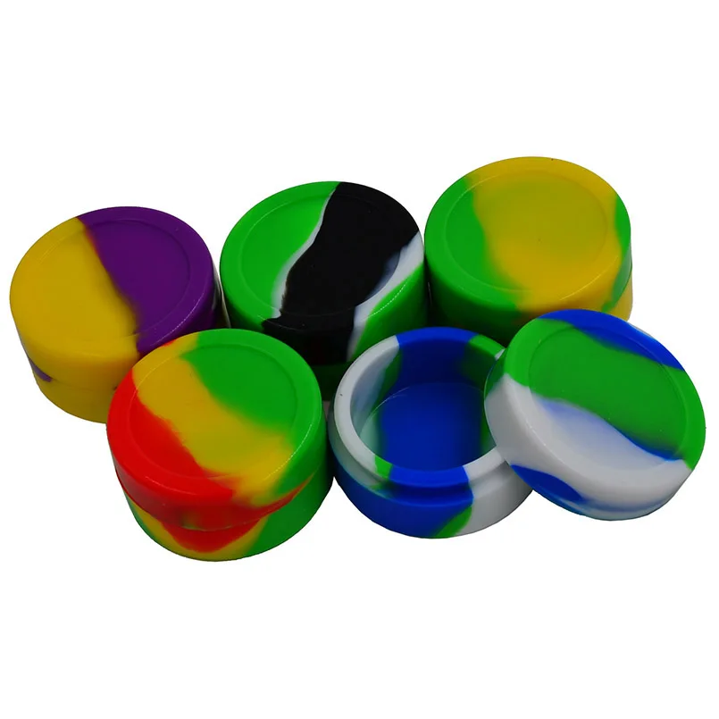 

20pcs 22ml No stick Bho silicone wax Container and Dab wax jar for butane Slick oil