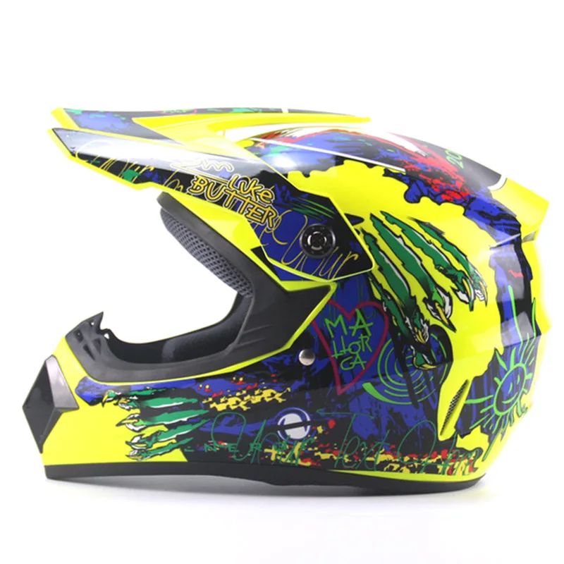 Купить один получить три бесплатно шлем для мотокросса ATV Dirt Bike горные MTB DH гоночные шлемы Capacete Casco Motoqueiro защитный шлем - Цвет: 2