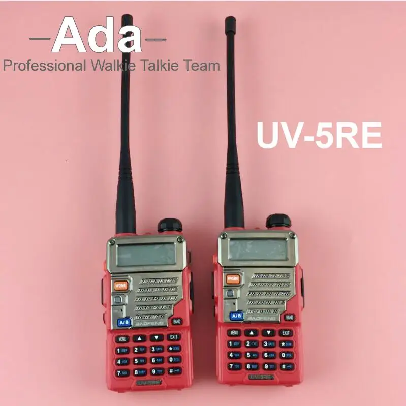 2 ШТ. Baofeng УФ-5RE Рация Dual Band Двухстороннее Радио 5 Вт 7.4 В UHF УКВ ЧМ VOX Двойной дисплей радио comunicador