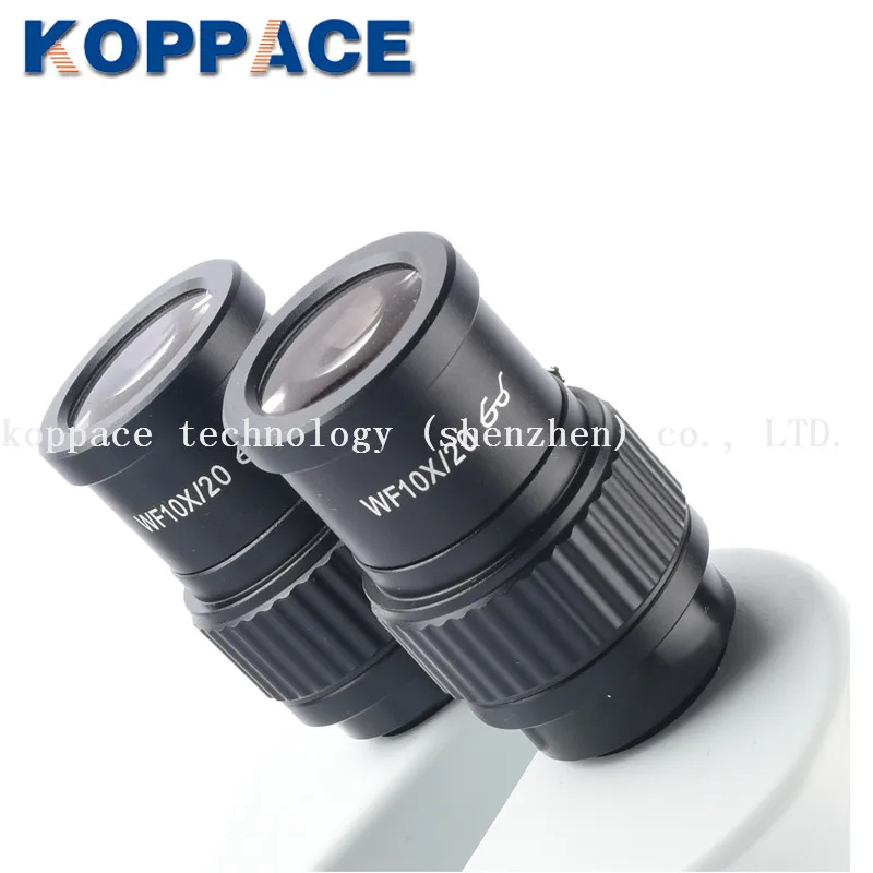 KOPPACE 3.5X-45X 0.5X CTV интерфейс тринокулярный микроскоп, WF10X/20 окуляров, мобильный телефон ремонт микроскоп, 144 светодиодный кольцевой свет