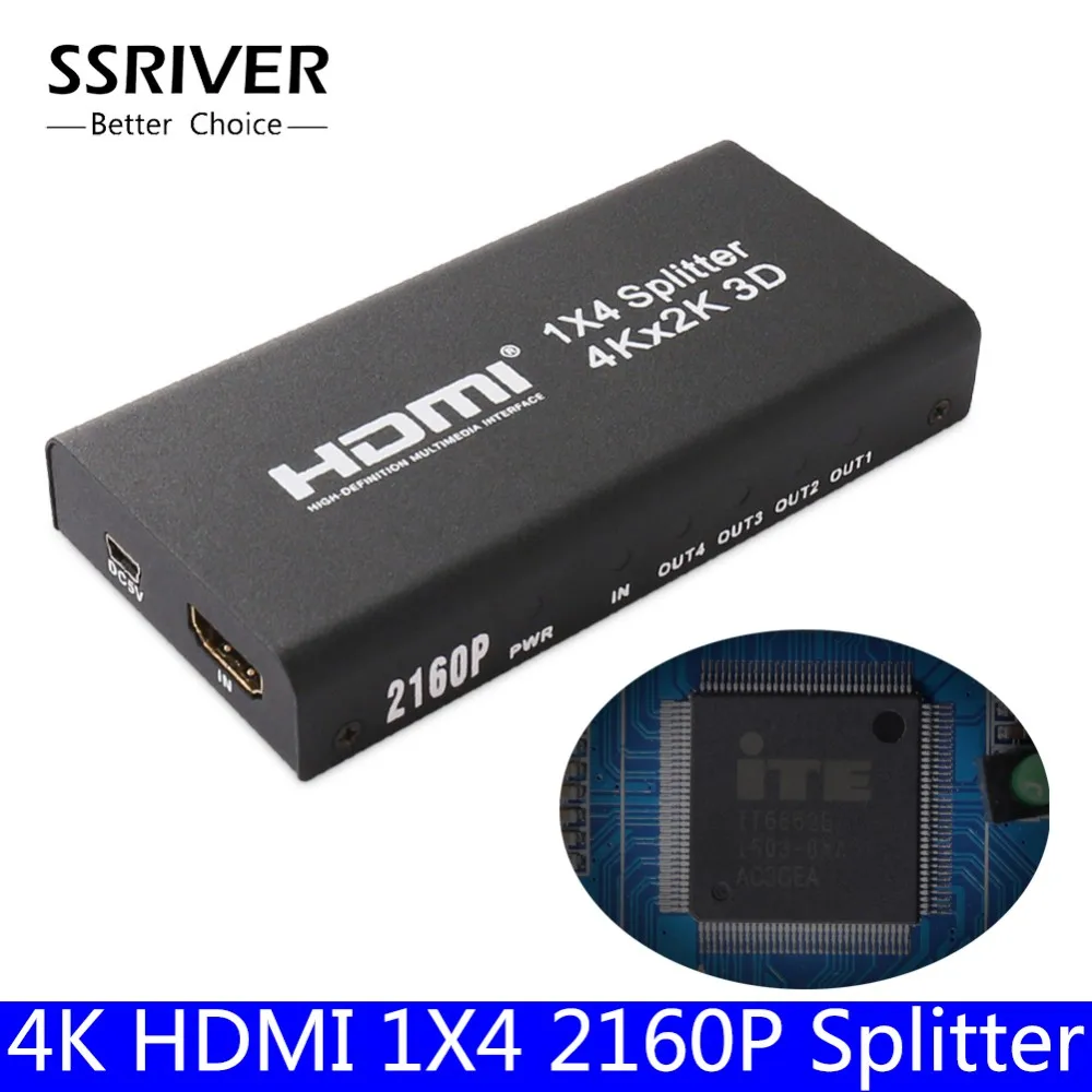 SSRIVER 5 шт./лот 4 K HDMI 1x2 1x4 1x8 2160 P сплиттер, full HD 1080 P усилитель HDMI коммутатор адаптер конвертер для HDTV