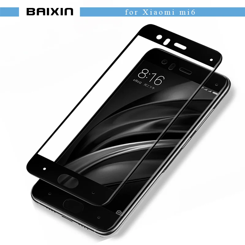 

baixin Screen Protector For Xiaomi mi 6 5.15 inch 3D Tempered Glass For xiaomi mi6 Screen Protective Glass Cover Film