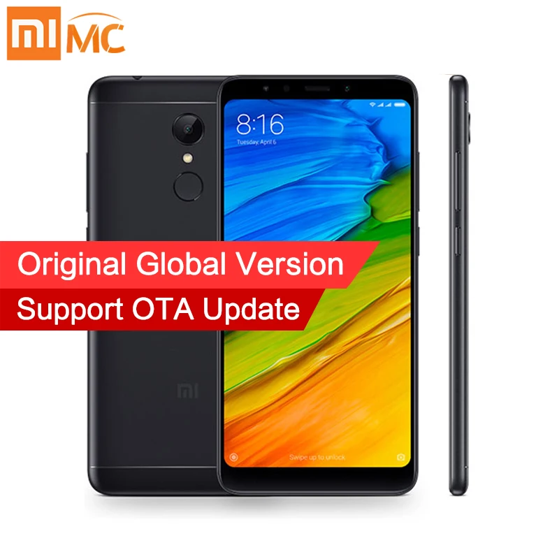 Смартфон Xiaomi Redmi 5 с глобальной версией 3 ГБ 32 18:9 полный экран 7 дюйма HD дисплей