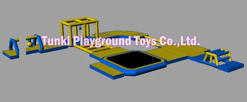 

new hot sale inflatable water toys inflatable water games Rave Sports Rope Swing Water Park