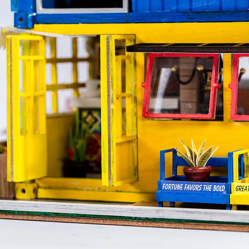 Toys for children Diy Doll House Casa Diy Miniature Dollhouse With Furniture Birthday Gift creative gifts K039