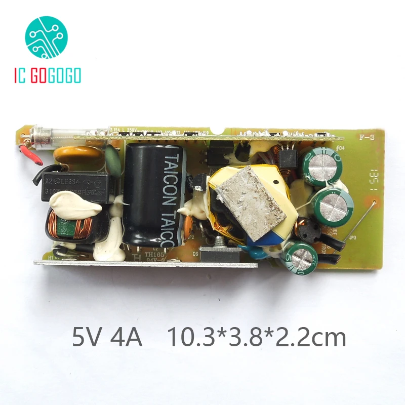 

4000MA AC-DC 5V 4A Switching Power Supply Bare Circuit Board DC Voltage Regulator Switch Module 100-240V 50/60HZ SMPS