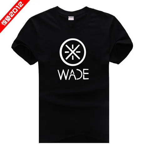 

new 2014 free shipping WOW Way of Wade Dwyane Wade basketball sitcoms couple clothes man men male sports T-shirt
