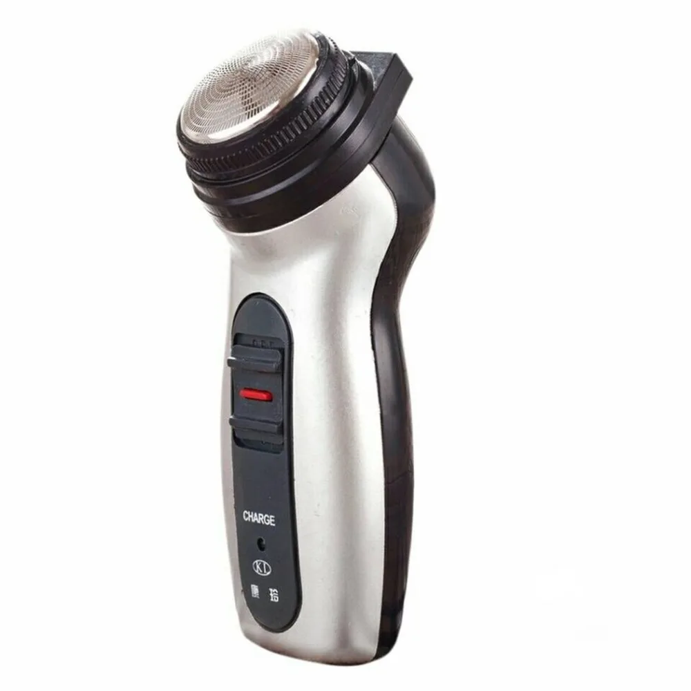 

Dual Use Men Shaver Rechargeable Stainless Steel Blade Shaving Machine Razor Rotating Portable Electric Beard Trimmer