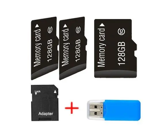 Hot selling waterproof Black Memory Card/ TF Card +transfer Adapter 128GB 8GB 16GB 32GB 64GB with card reader+box