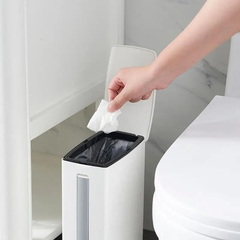 Пластиковый мусорный бак с туалетной щеткой, набор для ванной, мусорное ведро, мусорное ведро, банок, мешок для ванной, мусорное ведро для кухни, ванной комнаты
