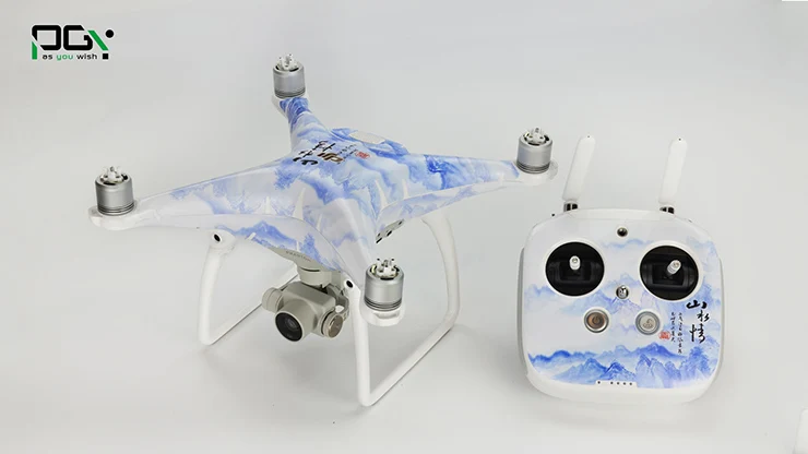 PGY DJI Phantom 4 Accessories Skin Stickers Decals 3M PVC Phantom 4 Waterproof Quadcopter Drone Parts Multiple Style