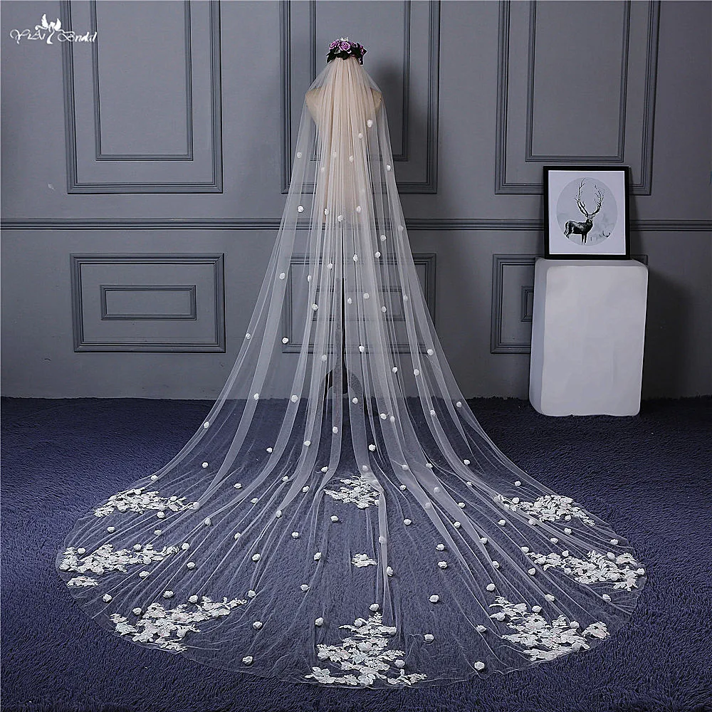 RSV100 реальные фотографии Yiaibridal сток красочные кружева аппликации 3D цветы один слой Welon