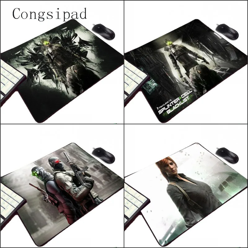 

Congsipad Splinter Cell Video Hot Game Pc Computer Gaming Mouse Pad Cool Warriors Pattern Diy Notebook Mini Table Gamer Play Mat