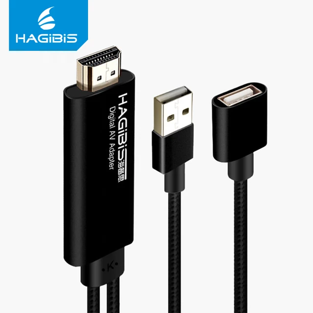 Hagibis 8 Pin to HDMI Cable HDTV Digital AV Adapter 1080P