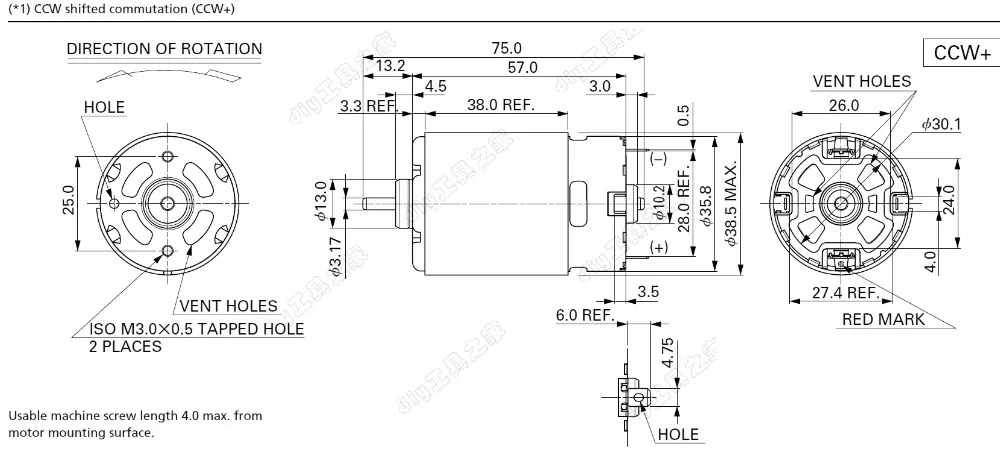 MABUCHI RS-550VC-7525 12V 17600 об/мин высокого Скорость мотор V7