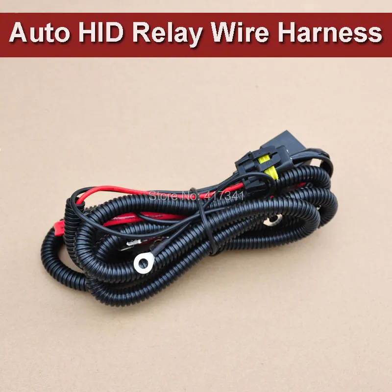 

Free Shipping Universal Relay Wiring Harness HID Xenon Ballast Cables Wire Connector for HID Xenon Conversion Kit Headlamp Light