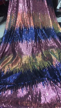 

embroidery mesh fabric nigerian tulle lace fabric L-4183 with sequins good looking French Net Lace Fabric