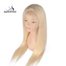 Sunnymay #613 Blonde Wigs 100% Silky Straight Brazilian Human Hair Blonde Full Lace Wig For Black White Women