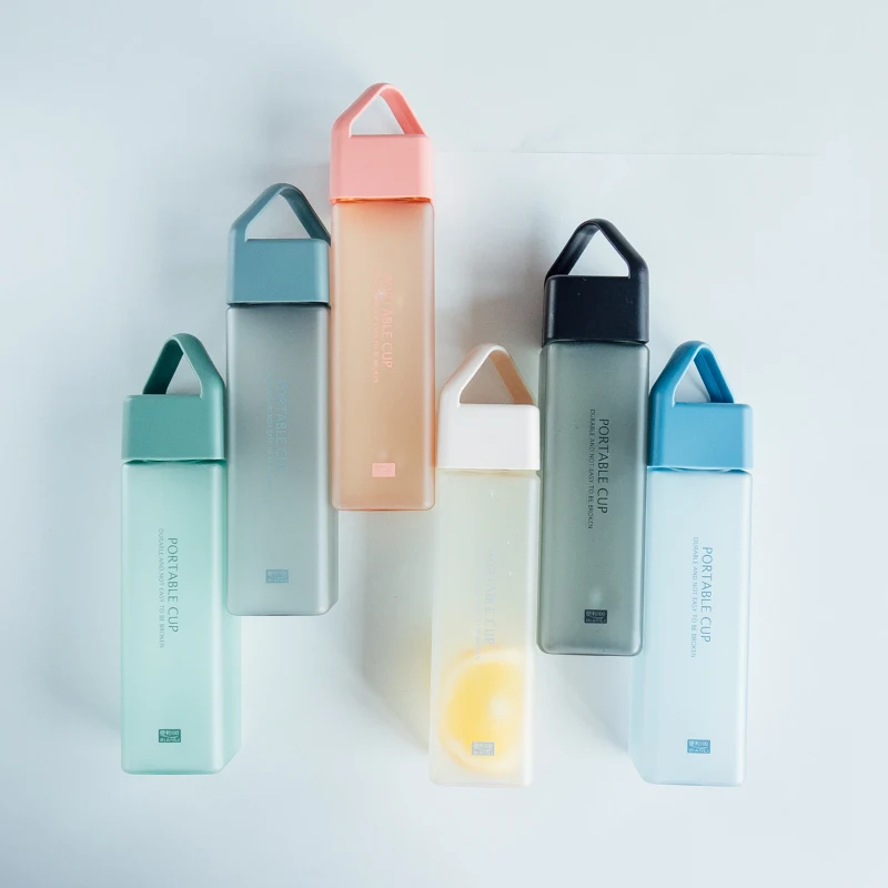 Спортивная бутылка для воды gourde en plastique sport gym botellas para agua короткие прямые питьевые