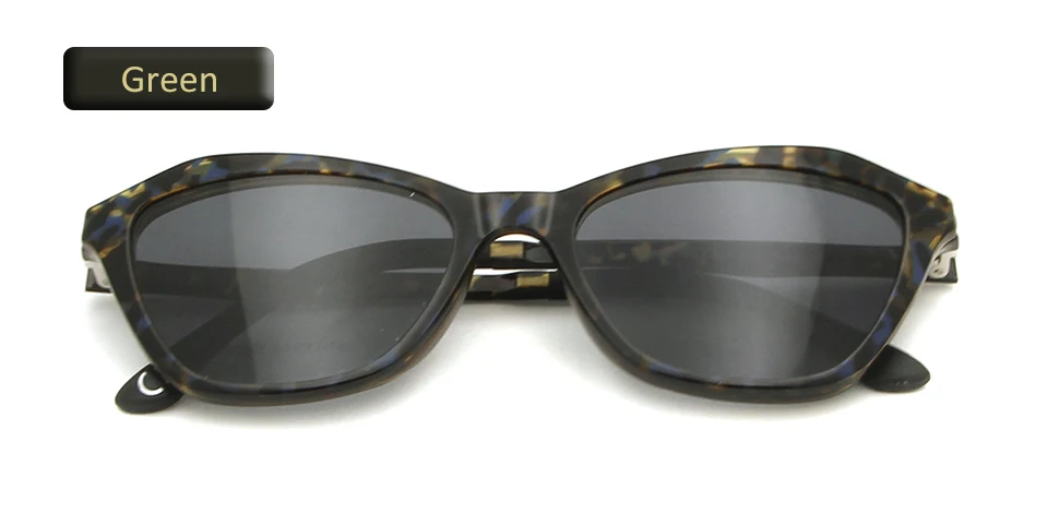Высокое качество Ultem пластик титановые очки рамки кошачий глаз очки S для женщин с зажимом поляризационные солнцезащитные очки