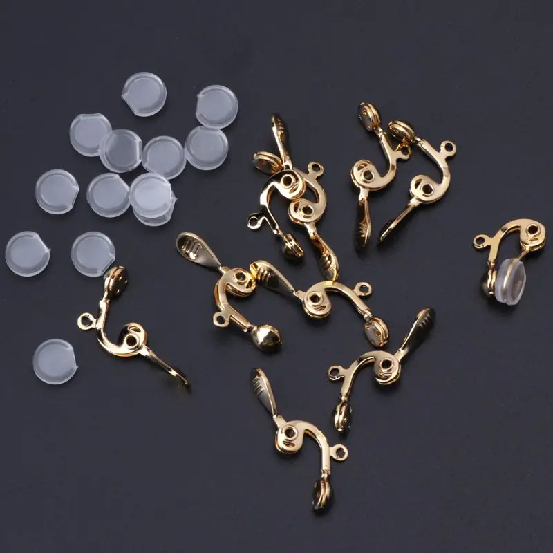 20Pcs Invisible Clip-on Earring Converters for Non Pierced Ears Jewelry  Findings Dropshipping - AliExpress