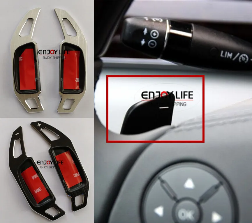 

Steering Wheel Extension Paddle Shifter Trim For Mercedes E CLS ML GL S SL SLR Class Benz W211 W219 W164 X164 W221 R230 R171