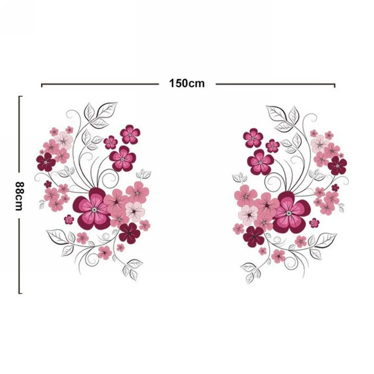 New Removable Flower Branches Vinyl Art Wall Sticker Decal Home DIY Wall Decor Home Decoration
