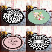 Скандинавские серые круглые ковры для гостиной, компьютерный стул, детский коврик для гардеробной и ковров, коврик для игровой палатки