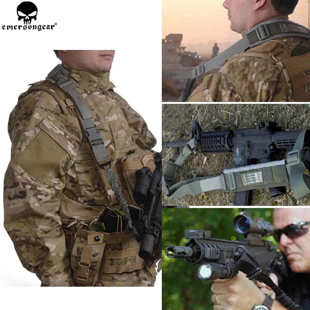 EMERSONGEAR Трой стиль боевые Стропы Регулируемый прицел пистолет галлюс Охотничьи