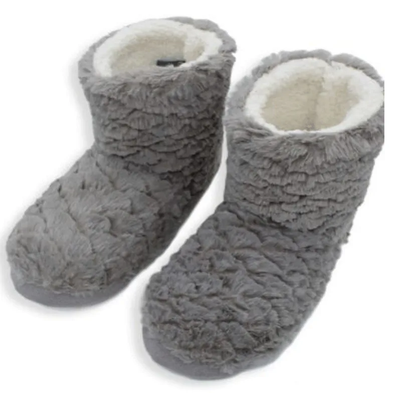 

RASS PLE 2018 Soft Velvet Indoor Floor Slippers Coral Fleece House Sock Winter Foot Warmer Non-Slip Bottom Slippers