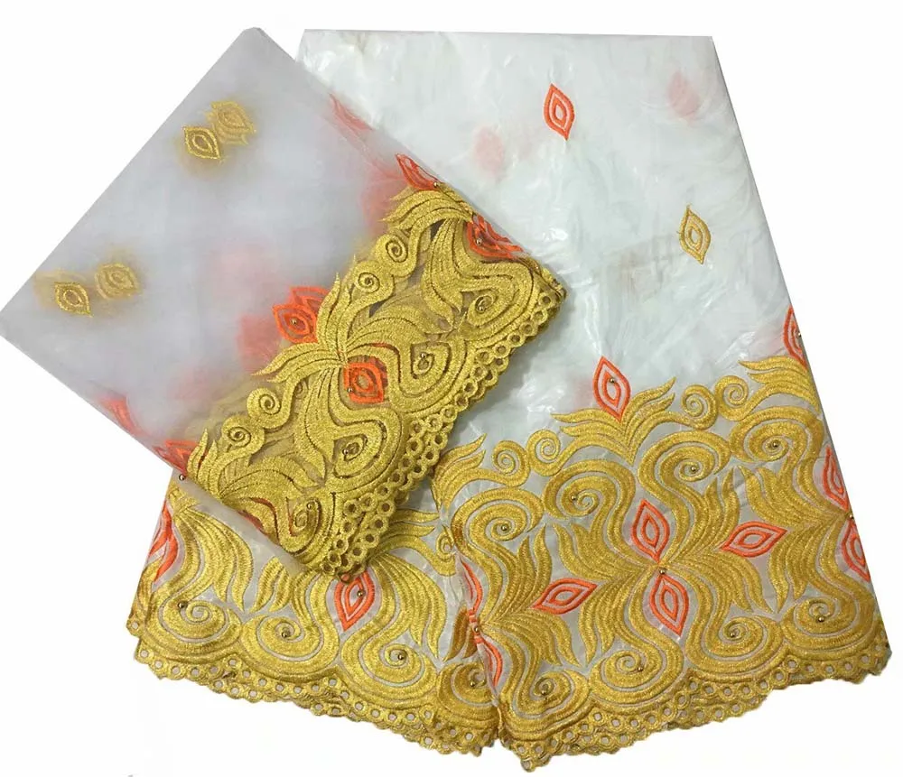 

Basin Riche Lace Fabric With 2 Yards Net For Women Blouse African Nigerian Embroidery Guipure Beads Dress Sewing Lace