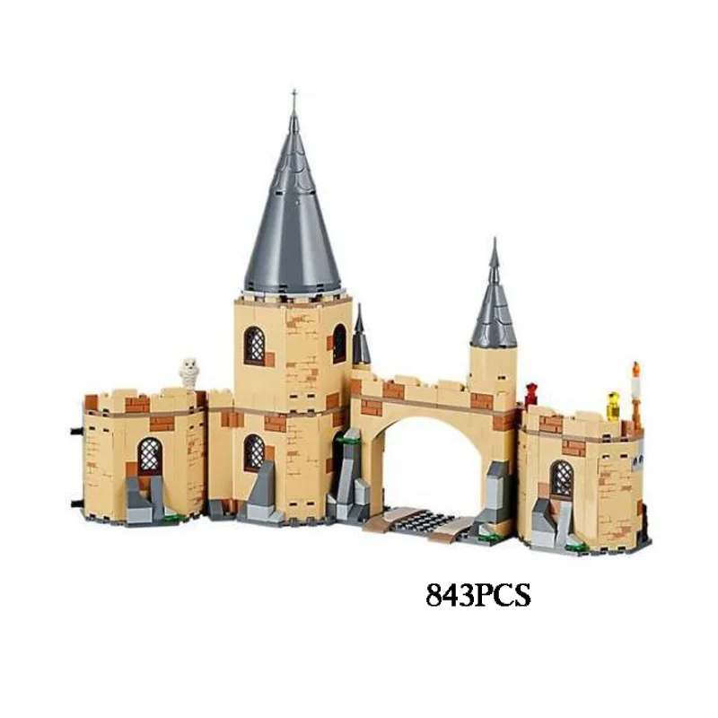 

Hot movie Harry Potter Castle bricks 75953 hogwarts whomping willow building block Owl Ron Hermione Argus Filch figures toys
