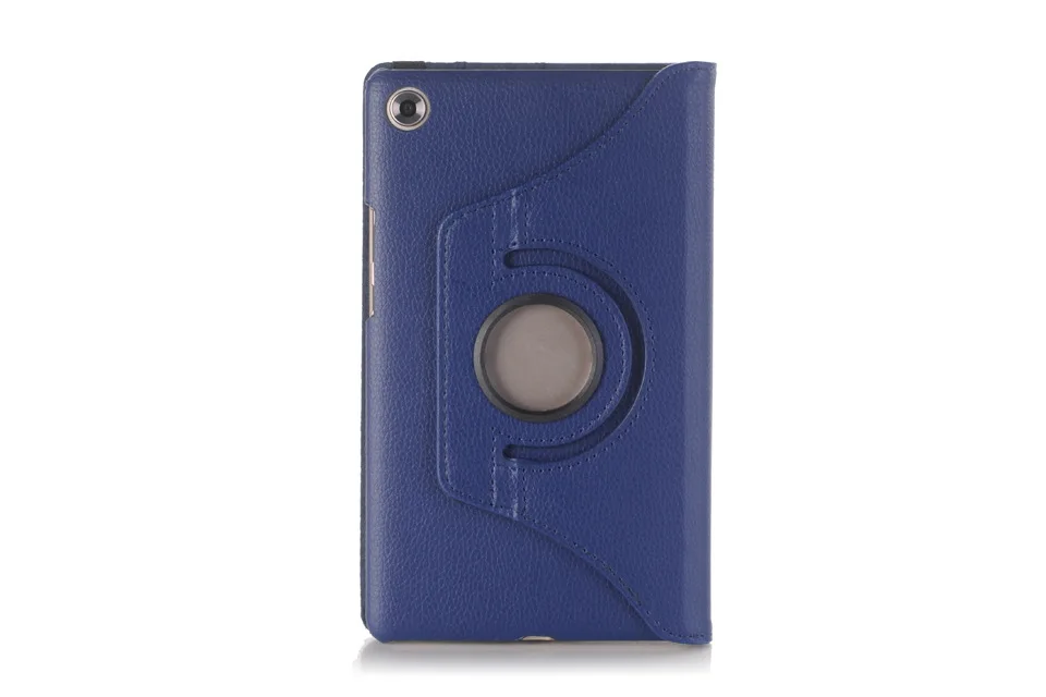 Вращающийся на 360 градусов чехол для huawei MediaPad M5 Lite, 8,0 дюймов, JDN2-W09, защитный корпус, кронштейн, автоматическое Пробуждение/Защита от перепадов сна - Цвет: Blue