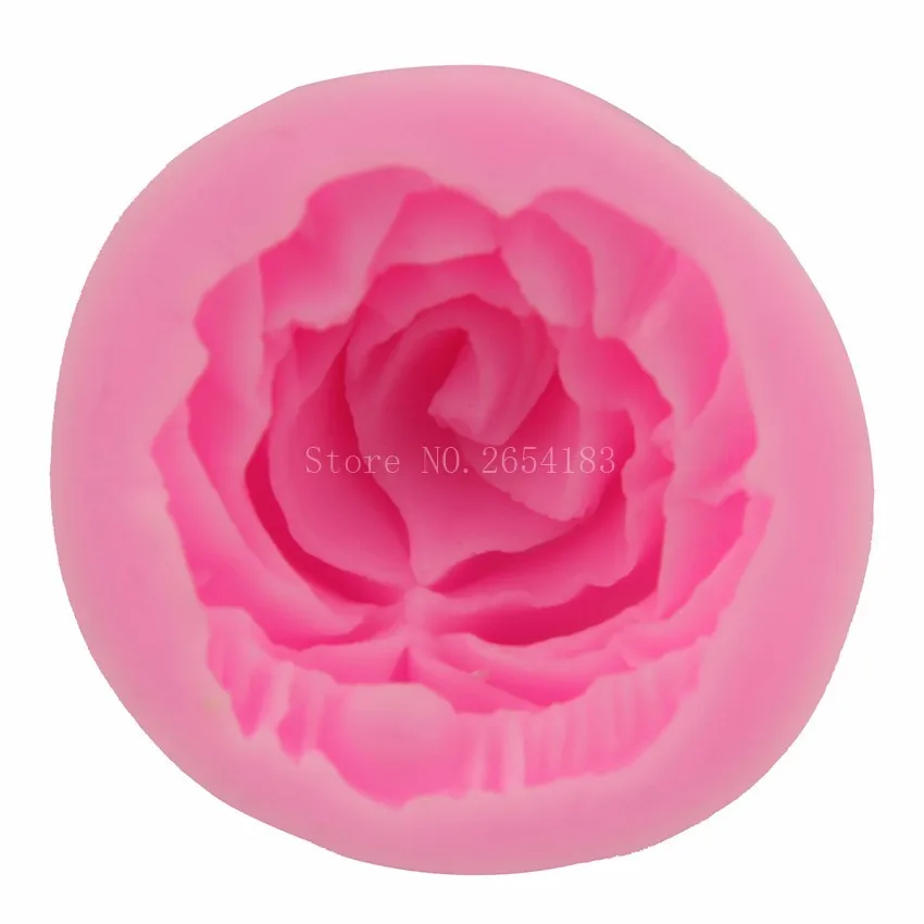 Blüte Rose Silikon Kuchen Form 3D Blume Fondant Form Cupcake Gelee Candy Schokolade Dekoration Backen Werkzeug Formen FQ2825