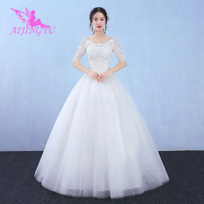 

AIJINGYU plus size bridal dresses 2018 guest wedding dress WK642