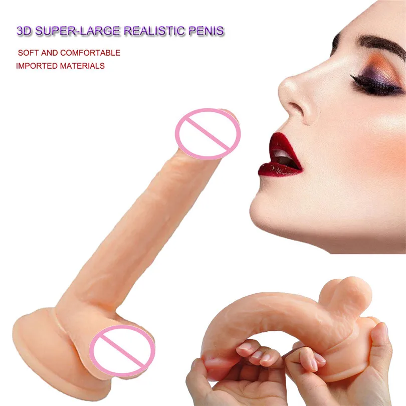 Large Dildos Real Penis Female Realistic Massager Dildo Suction Cup Masturbator Massager Vagina Adult Sex Toy (4)