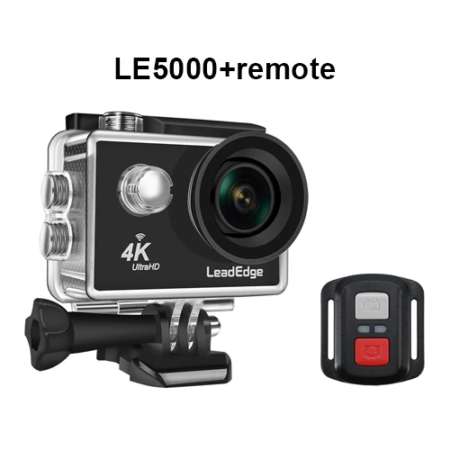 LeadEdge LE5000 Экшн-камера 4 K/30FPS 16MP 2," lcd 170 градусов wifi Пульт дистанционного управления Водонепроницаемая камера для шлема подводная спортивная камера - Цвет: LE5000 Remote