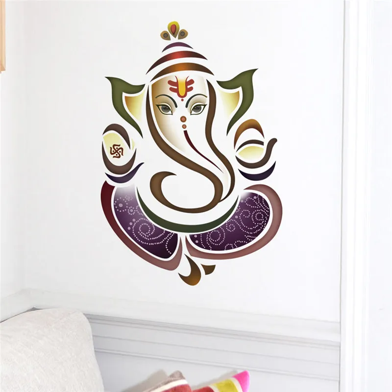 wall decals ganesh elephant yoga studio decal home decor vinyl sticker bedroom living room decoration