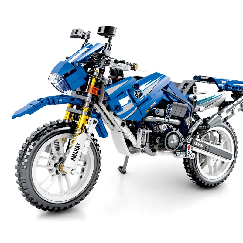 

Sembo Building Blocks Self-Locking Bricks Tech Yamaha Motorcycle Boy Assembling Model Building Blocks Toys D35