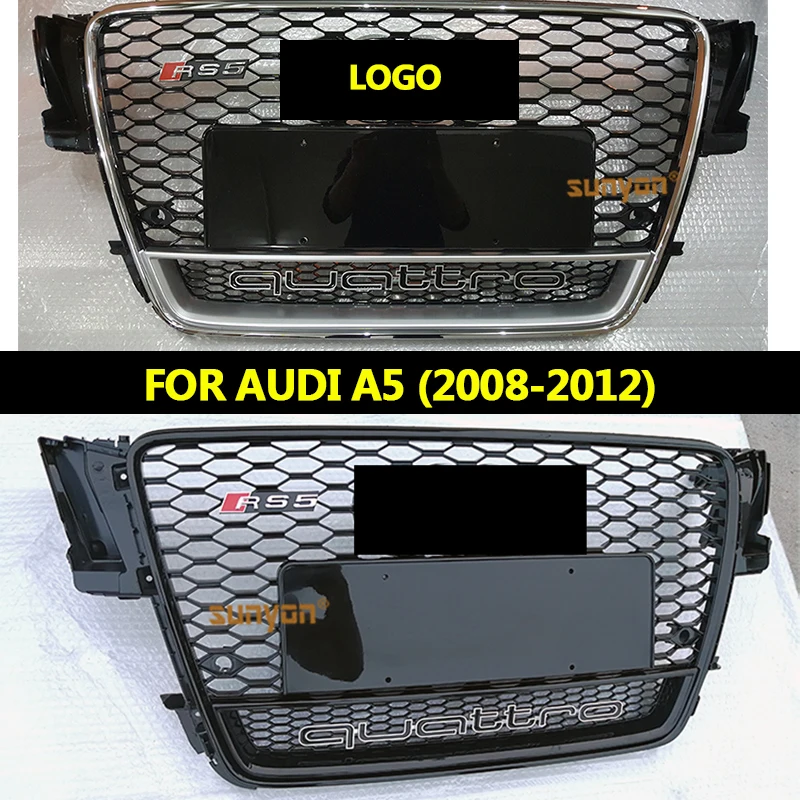 

Grill for Audi A5-RS5Styling A5 ABS Black Painted Front Honey Mesh Grille S5RS5 Sedan / Coupe / Convertible 2008-2012