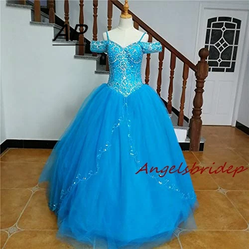 Женское бальное платье ANGELSBRIDEP длиной до щиколотки с кристаллами блестящее