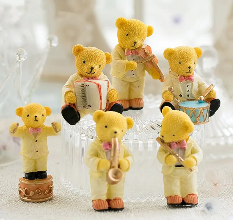 

A variety Of Cute Cartoon Bear Series Sets 3D Fridge Magnets Creative Home Decoration Refrigerator Magnetic Sticker