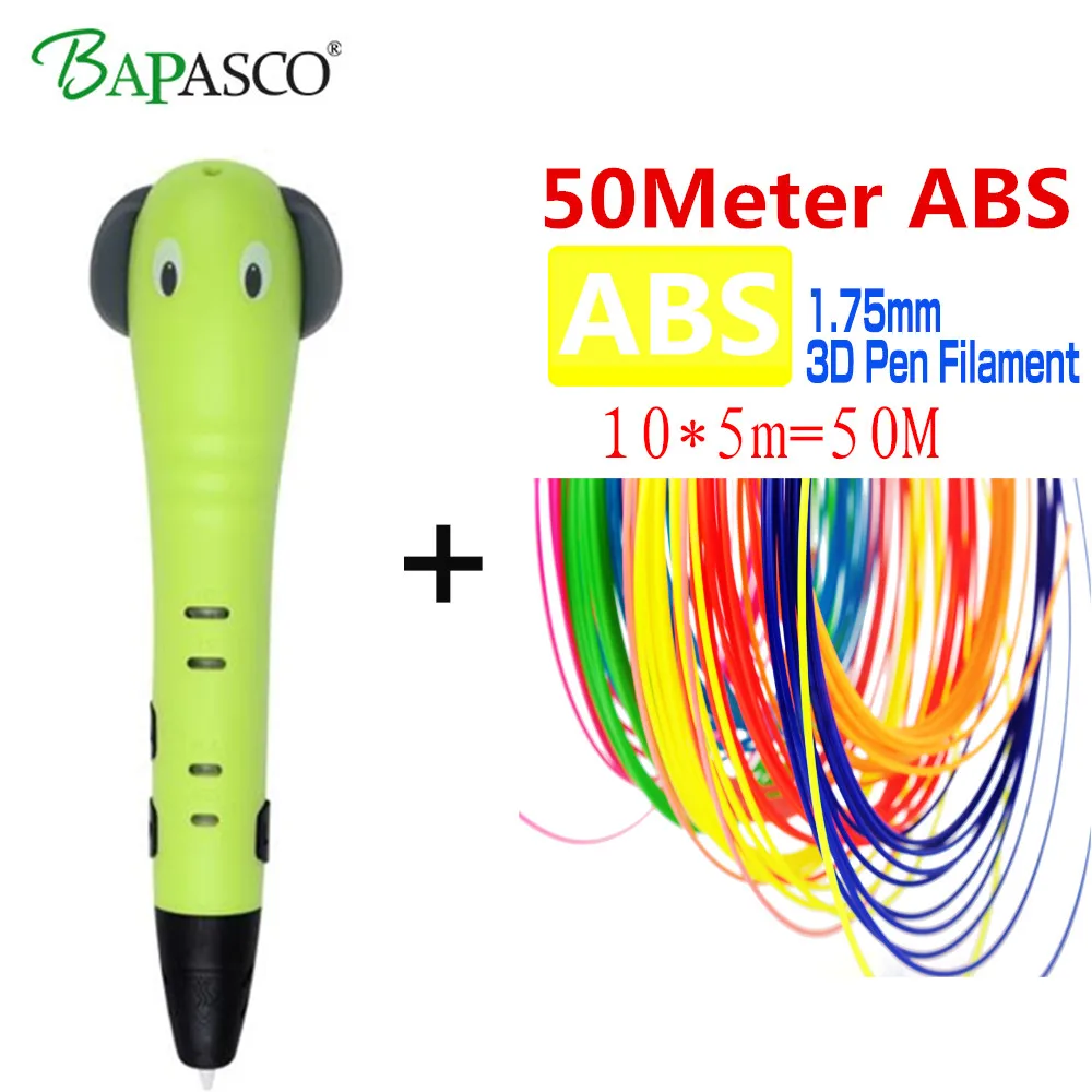 

New arrival original 3d pen 3D printing pen set with 1.75mm ABS filament 3 d creative drawing magic pens for kid birthday gifts