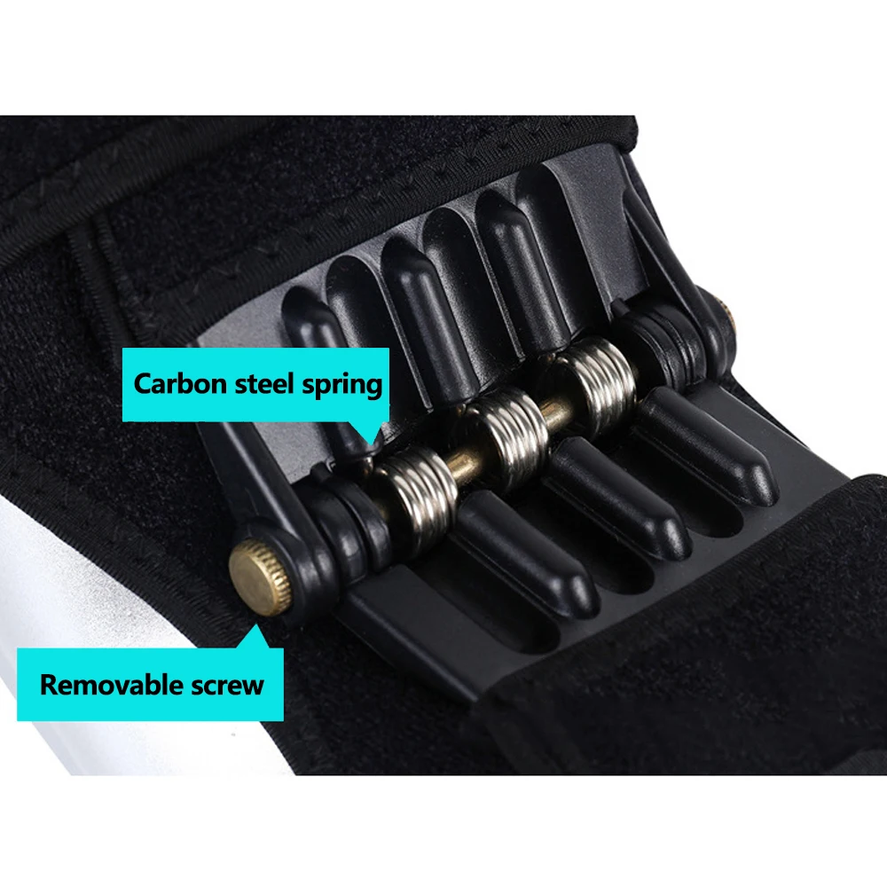 Cena Antypoślizgowe wspólne wsparcie ochraniacze na kolana podnoszenie ochraniacze na kolana pielęgnacja potężne odbicie sprężyny siła kolana Booster Dropshipping