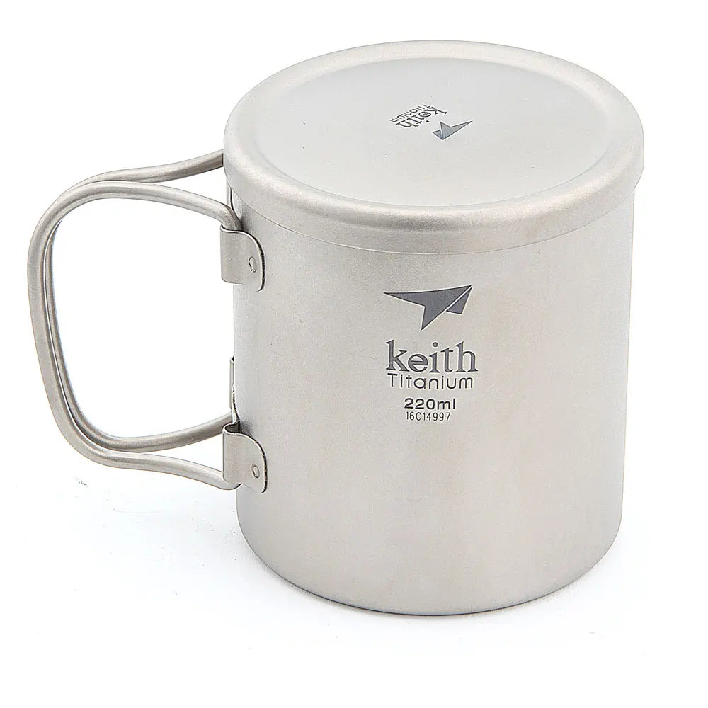 Keith Ti3351 nuevo doble pared de taza de agua taza 220 ml 83g KS813