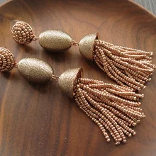 Timeless чудо потрясающий бисерный кисточка штифт женские украшения, серьги Богемный взлетно-посадочной полосы дизайнер панк искусство Готический Африканский Винтаж 5522