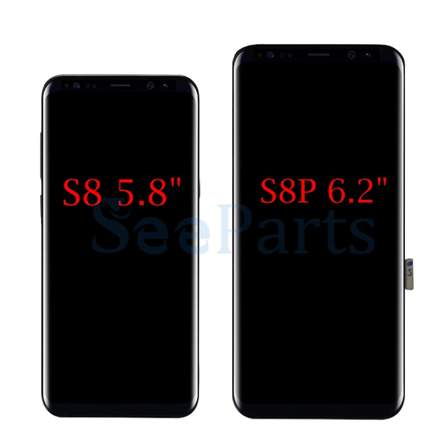 For Samsung galaxy S8 Lcd Display Touch Screen Digitizer Assembly For Samsung S8 Plus G950F G950U G950W8 G955F G955W lcd +frame (2)